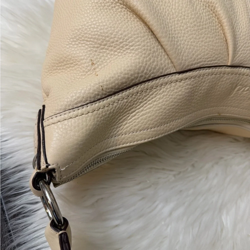 Coach Cream Leather Hobo Bag# F13731